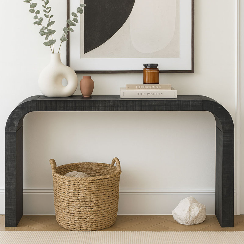 Console Modern Design, Noir antique