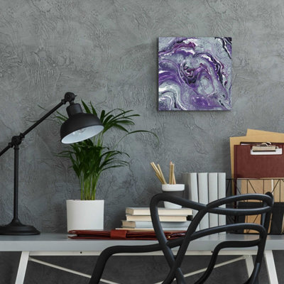 'Abstract in Purple I' by Cindy Jacobs, Acrylic Glass Wall Art