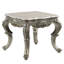 Table de bout Miliani, plateau en marbre naturel et finition bronze antique