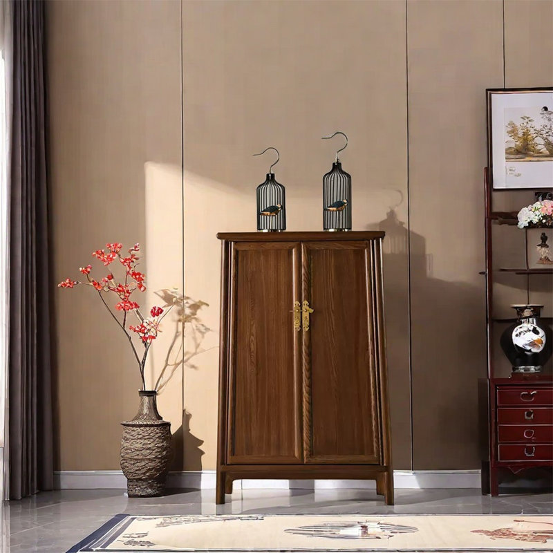 Curved Edge Cabinet with Adjustable Shelves