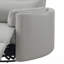 Fauteuil inclinable et pivotant en similicuir