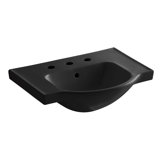 Veer Ceramic Pedestal Bathroom Sink with Overflow