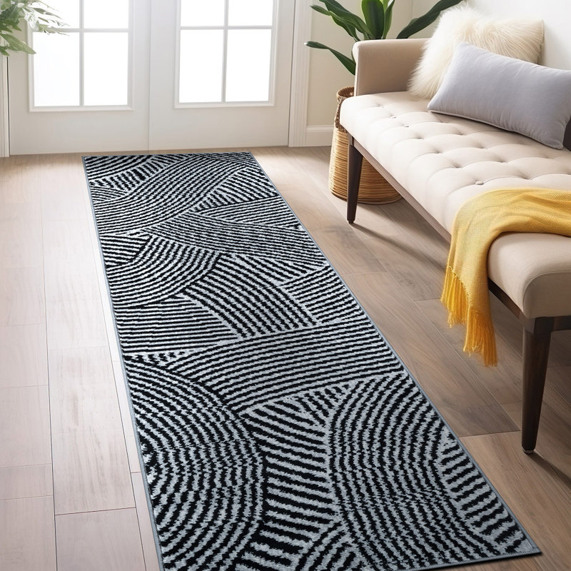 Tapis à rayures bohémiennes, Tapis de couloir de 2 pi x 7 pi