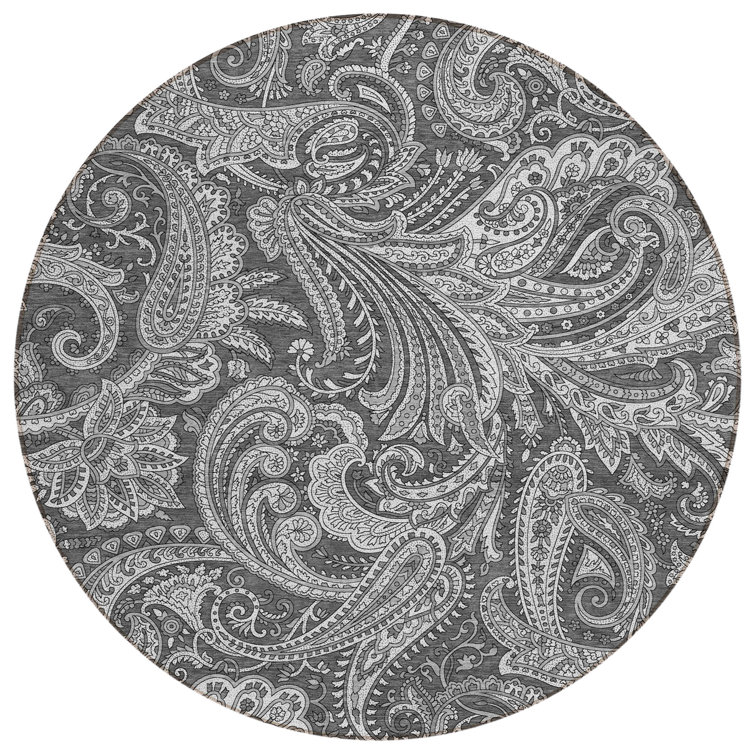 Fareham Washable Paisley Indoor / Outdoor Rug
