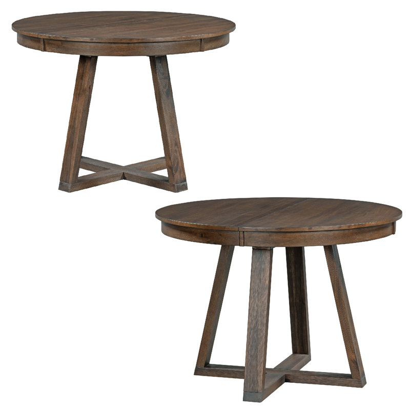 Abbra Round 58'' L Dining Set, Walnut