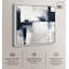 «Blue Cascades on Still White», art mural bleu par -369293293-369293291