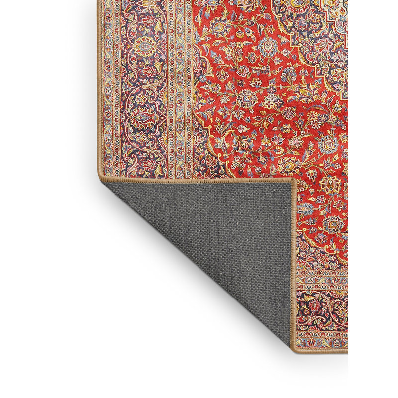 Tapis traditionnel mehroon/noir/crème Satrogan, Rectangle 4 pi x 6 pi