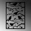 Élégant art mural en métal noir de 18,5 po x 26 po | Fabrication 100% métal, épaisseur: 0,05 pouce | Fixation murale facile avec pièce arrière | Accessoire décoratif parfait pour la maison et le bureau