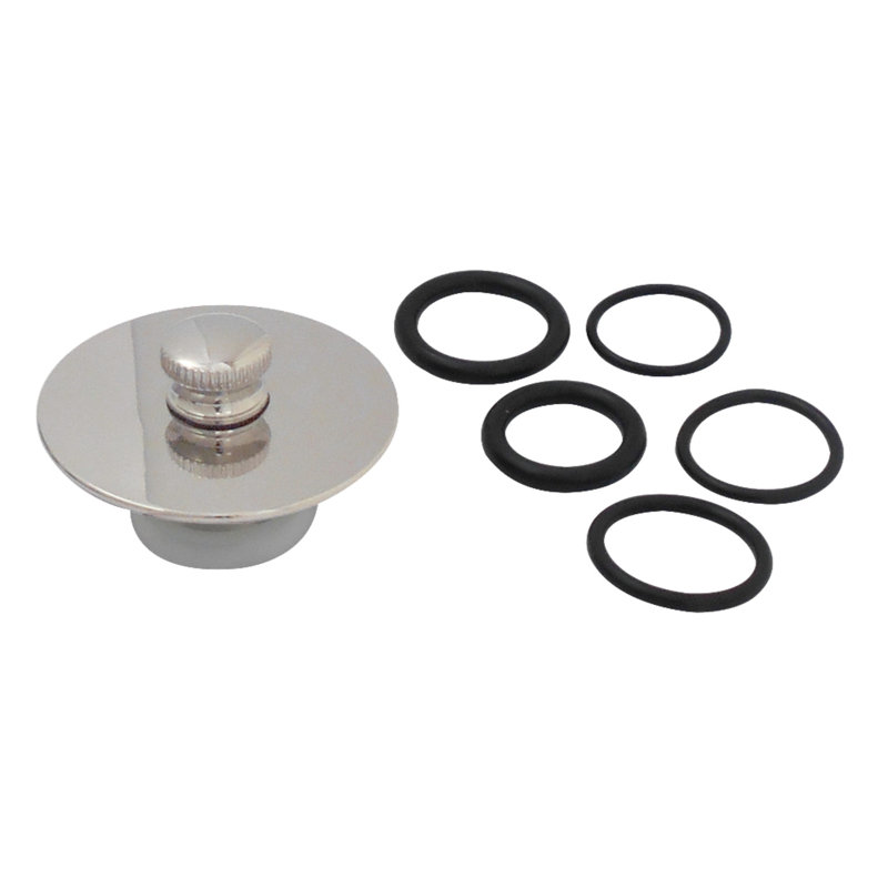 Bouchon de drain de baignoire Kingston, Nickel poli