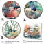 «Vibrant Coral Reef II - Modern Beach», reproduction sur toile encadrée-88548985-109422919