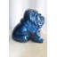Collection Nifao Un charmant bouledogue en résine bleue, parfait pour les amoureux des chiens 19 po x 15 po x H 16 po