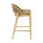 Kendari Blonde Rope-Backed & Upholstered Bar Stool