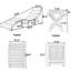 Chaise longue simple en acacia 74,8 po avec coussins et table Ejona-119698109