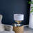 Table Lamp, With Leaf Design