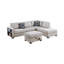 Canapé modulaire réversible 3 pièces avec rangement et repose-pieds-349328619
