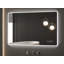 Miroir de salle de bain à DEL avec lumières, miroir intelligent Bluetooth à température de couleur réglable, miroir de meuble-lavabo avant antibuée pour fixation murale