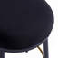 Ensemble de 24 tabourets de comptoir noirs 24,75 po, tabourets de comptoir à structure en fer avec coussin éponge et repose-pieds pour la cuisine, la salle à manger et la chambre à coucher