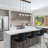 Paoli 5-Light Faux Wood Linear Pendant Cluster Design with Jar Glass Shades for Dry Indoor