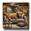 «Highland Cow -Chilling At Home» par Rey Klimt, art mural sur toile-1144809393