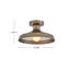 Forge Burnished Bronze Outdoor Flush Mount