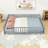 Queen Size Floor Bed With Rails And Door-435378742