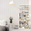  2 PCS 75” H x 31.5” H 6-Tier S-Shaped Geometric Bookcase-104440788