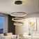 Stoudt 3 Rings Dimmable LED Tiered Chandelier