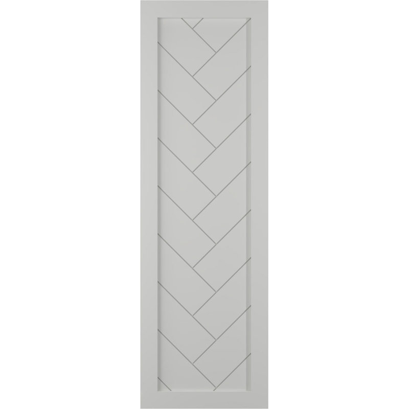 Volets à fixation fixe en PVC True Fit, 18", Gris grêle, 65"