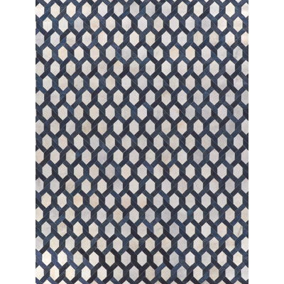 Natural Hide Cowhide Geometric Indoor Rug