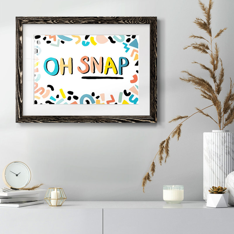 «90 Snaps Oh Snap II», H 18 po x l 26 po x P 1,5 po, Noir