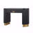 Modern Console Table With Vertical Ribbed Design - Compact Storage Functional Drawer