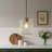 1-Light Single Square Kitchen Island Pendant with Hammered Glass(1-Set)