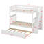Lit superposé avec lit gigogne et escalier de rangement-501736484