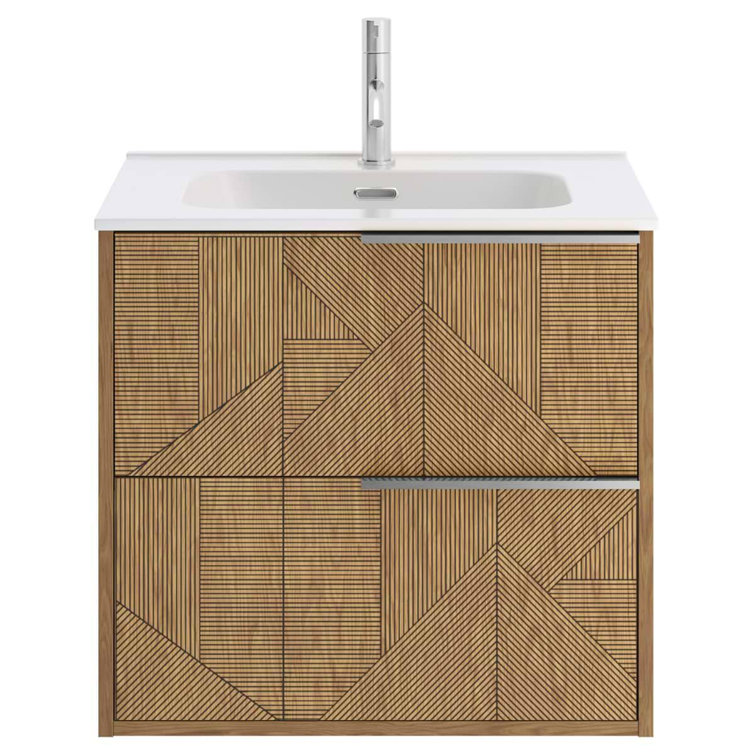 Kora 24.02" Wall Mounted Single Bathroom Vanity with Top