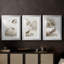 Sepia Water Birds I  -Custom Framed  Premium Print W Matt - 3 Pieces-2036064190-2036064178