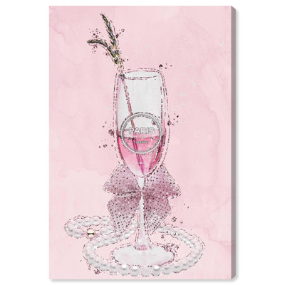Elegant Pink Toast Canvas Fashion Prints by