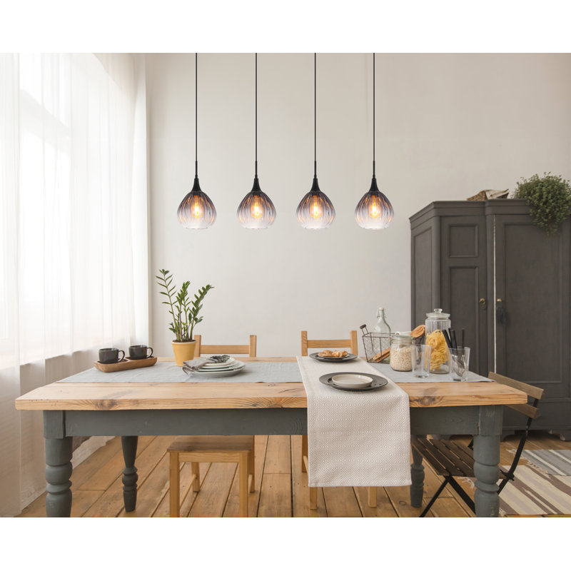 Dannelle 4 - Light Matte Black Pendant