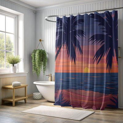 Rideau de douche Beachside Twilight - Premium