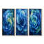 Hortensia bleu et vert Vortex I - Collection d'art mural hortensia-1253114896-1253114898-1253114909