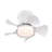 21'' Low Noise Abs Blade Remote Ceiling Fan With Led Light For Kitchen Bedroom Dining Room Toilet Patio-1897822474