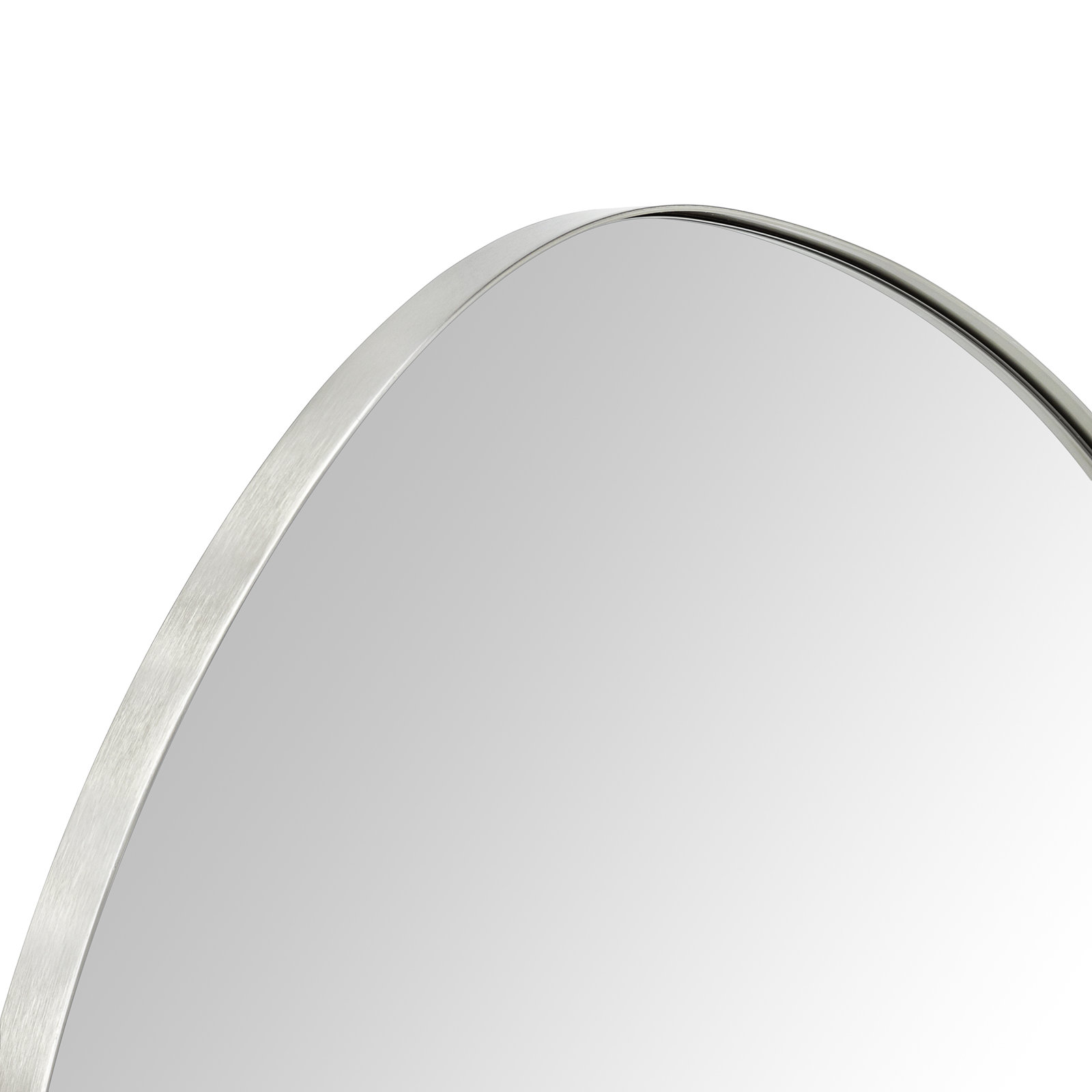 Stainless Steel Mirror, 22" x 30", Brushed Nickel