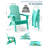 HDPE Folding Adirondack Chair With Cup Holder,Weather-Resistant, Low Maintenance,Supports Up To 400Lbs-77264885