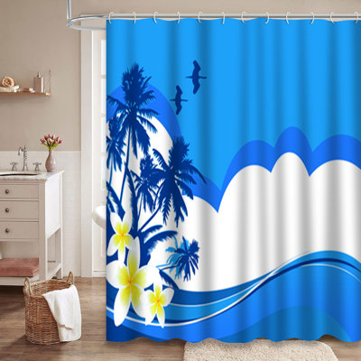 Rideau de douche Summer Beach Wave