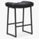 24" Modern Backless Saddle Counter Height Bar Stools With Metal Frame for Kitchen Island