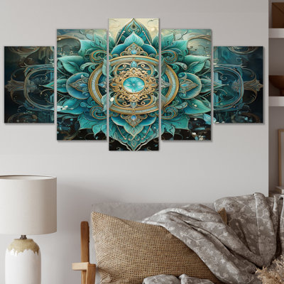 " Hinduisim Sacred Om Symbol " 5 - Pieces