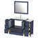 Arroyos 60'' Single Bathroom Vanity with Ceramic Top with Mirror