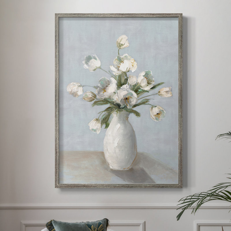 «Prettiest Tulips», reproduction encadrée - bois massif 48915, H 11 po x l 9 po