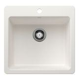 Liven SILGRANIT 21" L x 20.5" W Single Basin Drop-In/Undermount Kitchen Sink