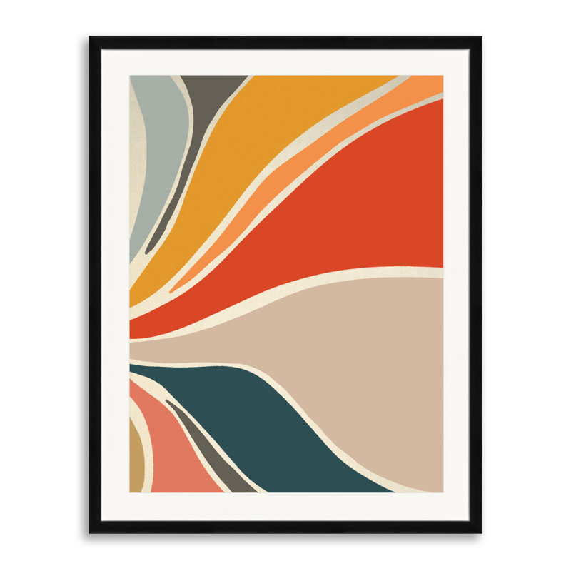 " Fortune " by Alicia Bock, Black Framed Paper, 30" H x 24" W