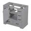 Base de meuble-lavabo gris 36 po | 6 tiroirs, plateau personnalisable